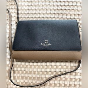 Kate spade crossbody bag Brown and black purse